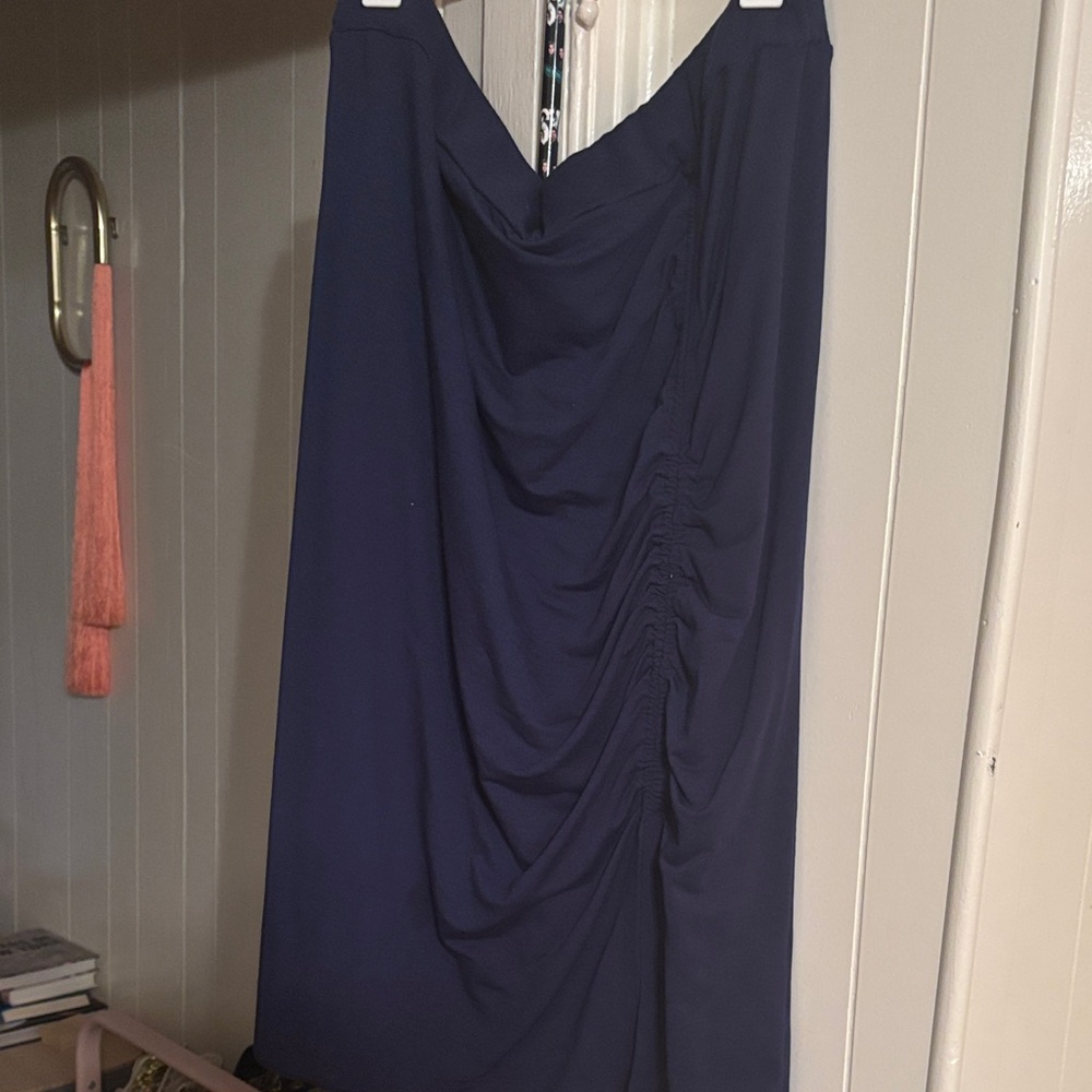 Chic Navy Women's Pencil Skirt